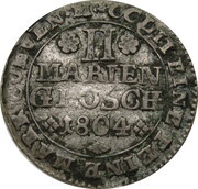 2 Mariengroschen - Charles William Ferdinand, Germany, 1804 reverse image