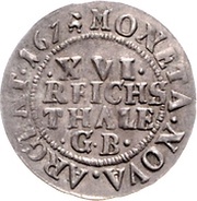 1⁄16 Thaler - Rudolph August, Germany, 1671-1678 reverse image