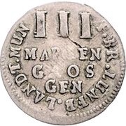 3 Mariengroschen - Rudolph August, Germany, 1684 reverse image