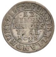 1⁄12 Thaler - Rudolph August and Anthony Ulrich, Germany, 1692-1695 reverse image