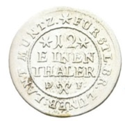 1⁄12 Thaler - Rudolph August and Anthony Ulrich, Germany, 1695-1697 reverse image