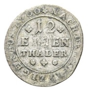 1⁄12 Thaler - Rudolph August and Anthony Ulrich, Germany, 1700 reverse image