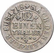 1⁄12 Thaler - August William, Germany, 1714-1731 reverse image