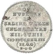 2 Gute Groschen - Louis Rudolph Marriage of Elisabeth Christine and Frederick II, Germany, 1733 reverse image