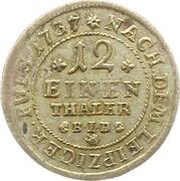 1⁄12 Thaler - Charles I, Germany, 1737-1764 reverse image