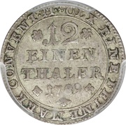 1⁄12 Thaler - Charles William Ferdinand, Germany, 1780-1806 reverse image