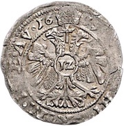 12 Kreuzer - Frederick Ulrich Kipper, Germany, 1619-1620 reverse image