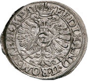 12 Kreuzer - Frederick Ulrich Kipper, Germany, 1620-1621 reverse image