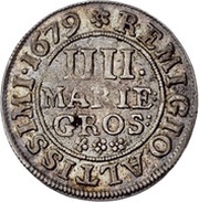 4 Mariengroschen - Rudolph August, Germany, 1675-1683 reverse image