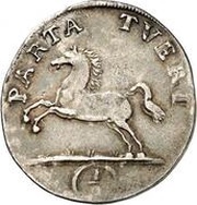 ⅑ Thaler - August William, Germany, 1715 reverse image