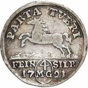 4 Mariengroschen - August William, Germany, 1717-1723 reverse image
