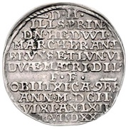 ⅛ Thaler - Henry Julius Death, Germany, 1602 reverse image