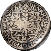 ⅛ Thaler - Henry Julius Death obverse image