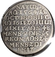 ⅛ Thaler - Henry Julius Death, Germany, 1613 reverse image
