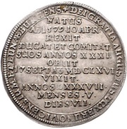 ⅛ Thaler - August Death obverse image