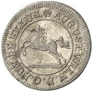 ⅛ Thaler - August William 200th Anniversary of Augsburg Confession obverse image