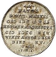 3 Groschen - Louis Rudolph Death of August Wilhlem, Germany, 1731 reverse image