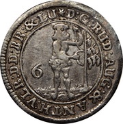 6 Mariengroschen - Rudolph August and Anthony Ulrich obverse image