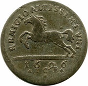 6 Mariengroschen - Rudolph August and Anthony Ulrich, Germany, 1693-1697 reverse image