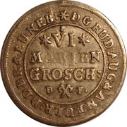 6 Mariengroschen - Rudolph August and Anthony Ulrich obverse image