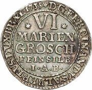 6 Mariengroschen - Ferdinand Albert II obverse image