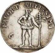 6 Mariengroschen - Ferdinand Albert II, Germany, 1735 reverse image