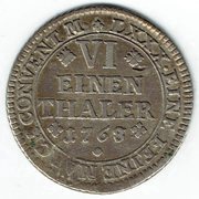 ⅙ Thaler - Charles I, Germany, 1764-1780 reverse image
