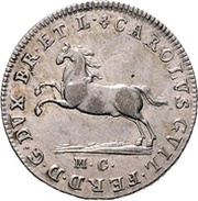 ⅙ Thaler - Charles William Ferdinand obverse image