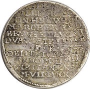 ¼ Thaler - Henry Julius Death, Germany, 1602 reverse image