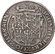 ¼ Thaler - August obverse image
