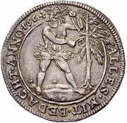 ¼ Thaler - August, Germany, 1660-1664 reverse image