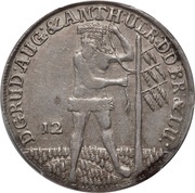 12 Mariengroschen - Rudolph August and Anthony Ulrich obverse image