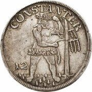 12 Mariengroschen - Anthony Ulrich, Germany, 1711-1714 reverse image