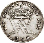 ⅓ Thaler - August William obverse image