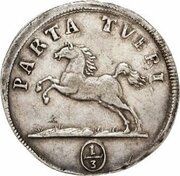 ⅓ Thaler - August William, Germany, 1715-1716 reverse image