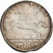 ⅓ Thaler - August William, Germany, 1716-1730 reverse image