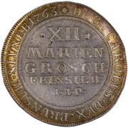 12 Mariengroschen - Charles I, Germany, 1735-1780 reverse image