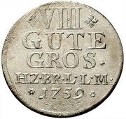 8 Gute Groschen - Charles I, Germany, 1759-1762 reverse image
