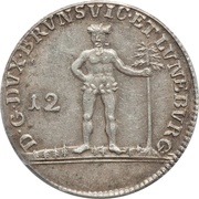 12 Mariengroschen - Charles William Ferdinand, Germany, 1781-1785 reverse image