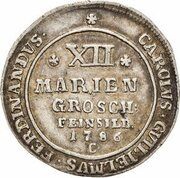 12 Mariengroschen - Charles William Ferdinand obverse image