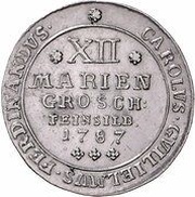 12 Mariengroschen - Charles William Ferdinand obverse image