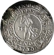 ½ Thaler - Henry the younger, Germany, 1547 reverse image