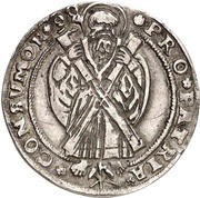 ½ Thaler - Henry Julius ½ Ausbeutetaler, Germany, 1599 reverse image