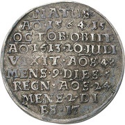 ½ Thaler - Henry Julius Death, Germany, 1613 reverse image
