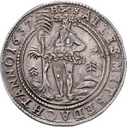 ½ Thaler - August, Germany, 1636-1656 reverse image