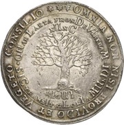 ½ Thaler - August Death, Germany, 1666 reverse image