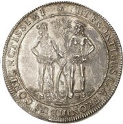 ½ Thaler - Rudolph August and Anthony Ulrich, Germany, 1687-1702 reverse image