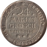 24 Mariengroschen - Rudolph August and Anthony Ulrich, Germany, 1685-1704 reverse image