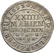 24 Mariengroschen - Rudolph August and Anthony Ulrich, Germany, 1693-1694 reverse image