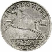 ⅔ Thaler - Anthony Ulrich, Germany, 1711-1712 reverse image